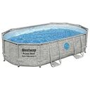 BESTWAY Power Steel Swim Vista Series Frame Pool Set 488 x 305 x 107cm ( 56946)