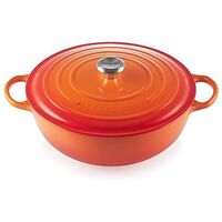 LE CREUSET Signature - Cast Iron Round Casserole, Oven Red, 32cm/7.0L (21114320900430)