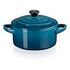 LE CREUSET Mini Cocotte aus Steinzeug, Deep Teal, 10cm/0.25L (71901106420100)