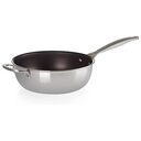 LE CREUSET 3-ply PLUS - Stainless Steel Non-Stick Chef's Pan with Lid & Helper Handle, 24cm/3.3L (96601424001700)