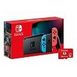 NINTENDO Switch V2, 128GB SD-Bundle, Neon-Blau/Neon-Rot