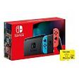 NINTENDO Switch V2, 256GB SD-Bundle, Neon-Blau/Neon-Rot