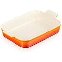 LE CREUSET Tradition - Rechteckige Auflaufform aus Steinzeug, Ofenrot, 32cm/4L (71102320900001)