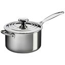 LE CREUSET 3-ply PLUS - Stainless Steel Profi Pot Saucepan with Helper Handle, 20cm/3.8L (96600920001600)