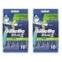 GILLETTE Blue II Plus Slalom Disposable Razors, Pack of 20