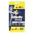 GILLETTE Blue 3 Smooth Disposable Razors, Pack of 12