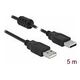DELOCK Kabel USB 2.0 Typ-A Stecker > USB 2.0 Typ-A Stecker 5m schwarz (84893)