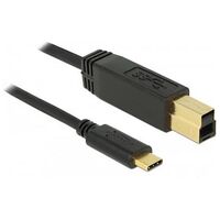 DELOCK USB 3.1 Gen 2 (10 Gbps) cable Type-C to Type-B 1m (83675)