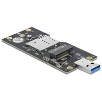 DELOCK USB 3.0 Converter Type-A male to M.2 Key B with SIM slot (63166)