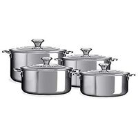 LE CREUSET 3-ply PLUS - Stainless Steel 4-piece Cookware Set (96605400000000)