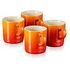 LE CREUSET Stoneware Set of 4 Mugs, Oven Red, 0.35L (79113350900000)