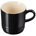 LE CREUSET Cappuccino Becher aus Steinzeug, Schwarz, 0.35L (70303201400099)