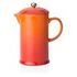 LE CREUSET Kaffeebereiter aus Steinzeug, Ofenrot, 1L (91028200090000)