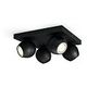 PHILIPS Hue White Ambiance - Buckram Quad Spot, Black (929003048301)