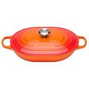 LE CREUSET Signature - Oblong Bräter aus Gusseisen, Ofenrot, 31cm/3.4L (21112310902430)