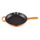 LE CREUSET Signature - Runde Brat- und Servierpfanne aus Gusseisen, Ofenrot, 23cm (20182230900422)