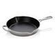 LE CREUSET Signature - Runde Brat- und Servierpfanne aus Gusseisen, Perlgrau, 26cm (20187265410422)