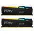 KINGSTON FURY Beast RGB Kit, DDR5-5600, 32GB, CL40, Black (KF556C40BBAK2-32)