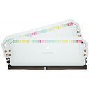 CORSAIR Dominator Platinum RGB Kit, DDR5-6200, Intel optimized, 32GB, CL36, White (CMT32GX5M2X6200C36W)