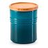 LE CREUSET Mittlere Vorratsdose aus Steinzeug, Deep Teal, 10cm/0.54L (910444001642099)