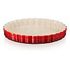 LE CREUSET Heritage - Stoneware Fluted Flan Dish, Cherry Red, 24cm (71120240600001)