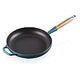 LE CREUSET Signature - Cast Iron Frying Pan with Wooden Handle, Deep Teal, 28cm/2.6L (20258286420422)