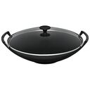 LE CREUSET Tradition - Cast Iron Wok with Glass Lid, Satin Black, 36cm/4.5L (25304360000460)