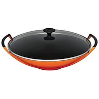LE CREUSET Tradition - Cast Iron Wok with Glass Lid, Oven Red, 36cm/4.5L (25304360900460)