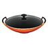 LE CREUSET Tradition - Wok aus Gusseisen mit Glasdeckel, Ofenrot, 36cm/4.5L (25304360900460)