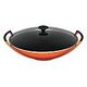 LE CREUSET Tradition - Wok aus Gusseisen mit Glasdeckel, Ofenrot, 36cm/4.5L (25304360900460)