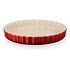 LE CREUSET Heritage - Stoneware Fluted Flan Dish, Cherry Red, 28cm (71120280600001)