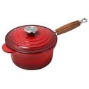 LE CREUSET Tradition - Cast Iron Saucepan with Wooden Handle, Cherry Red, 18cm/1.8L (21139180602460)
