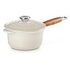 LE CREUSET Tradition - Cast Iron Saucepan with Wooden Handle, Meringue, 18cm/1.8L (21139187164460)