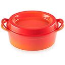 LE CREUSET Tradition - Cast Iron Oval Doufeu, Oven Red, 32cm/7.2L (25084320902460)