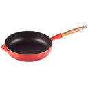 LE CREUSET Signature - Cast Iron Sauté Pan with Wooden Handle, Cherry Red, 28cm/3.6L (20259280600422)