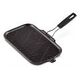 LE CREUSET Tradition - Cast Iron Rectangular Grill with Silicone Handle, Satin Black, 36cm (20049000000400)