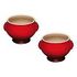 LE CREUSET Heritage - Stoneware Set of 2 Soup Bowl, Cherry Red, 11cm/0.6L (91017511060000)