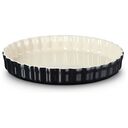 LE CREUSET Heritage - Stoneware Fluted Flan Dish, Black, 28cm/2L (71120281400001)