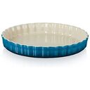 LE CREUSET Heritage - Stoneware Fluted Flan Dish, Deep Teal, 28cm/2L (71120286420001)