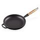 LE CREUSET Signature - Cast Iron Frying Pan with Wooden Handle, Black, 26cm/2L (20058260000460)