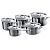 LE CREUSET 3-ply PLUS - Stainless Steel 5-piece Cookware Set (96209400001000)
