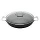 LE CREUSET Toughened Non-Stick Shallow Casserole with Glass Lid, Black, 26cm/2.7L (51107260010502)