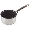 LE CREUSET 3-ply - Antihaftbeschichteter Milchtopf aus Edelstahl, Silber, 14cm/1.3L (96201214001000)
