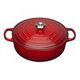 LE CREUSET Signature - Gourmet-Bräter aus Gusseisen, Kirschrot, 24cm/4.2L (21179240602430)