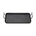 LE CREUSET Toughened Non-Stick Ribbed Rectangular Grill, Black, 35cm (52107350010101)