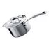 LE CREUSET 3-ply - Stielkasserolle mit Deckel aus Edelstahl, Silber, 20cm/3.8L (96200920001000)