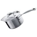 LE CREUSET 3-ply - Stainless Steel Saucepan with Lid, Silver, 16cm/1.9L (96200916001000)