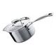 LE CREUSET 3-ply - Stielkasserolle mit Deckel aus Edelstahl, Silber, 18cm/2.8L (96200918001000)