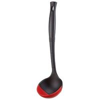 LE CREUSET Professional Silicone Edge Ladle, Black / Red (93100400060008)