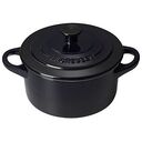 LE CREUSET Cocotte aus Steinzeug, Schwarz, 10cm/0.25L (91005000140000)